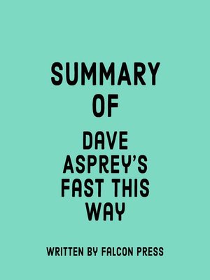 cover image of Summary of Dave Asprey's Fast This Way